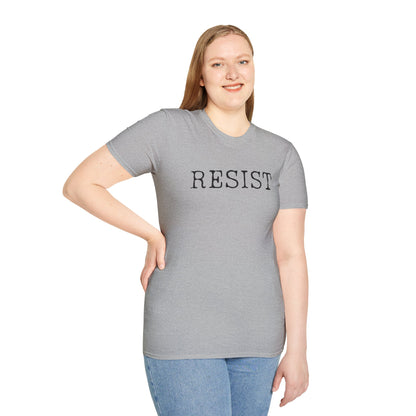 Resist Unisex Softstyle T-Shirt, Protest Shirt, Graphic Tee, Casual Wear, Activism Apparel, Gift for Change-Makers