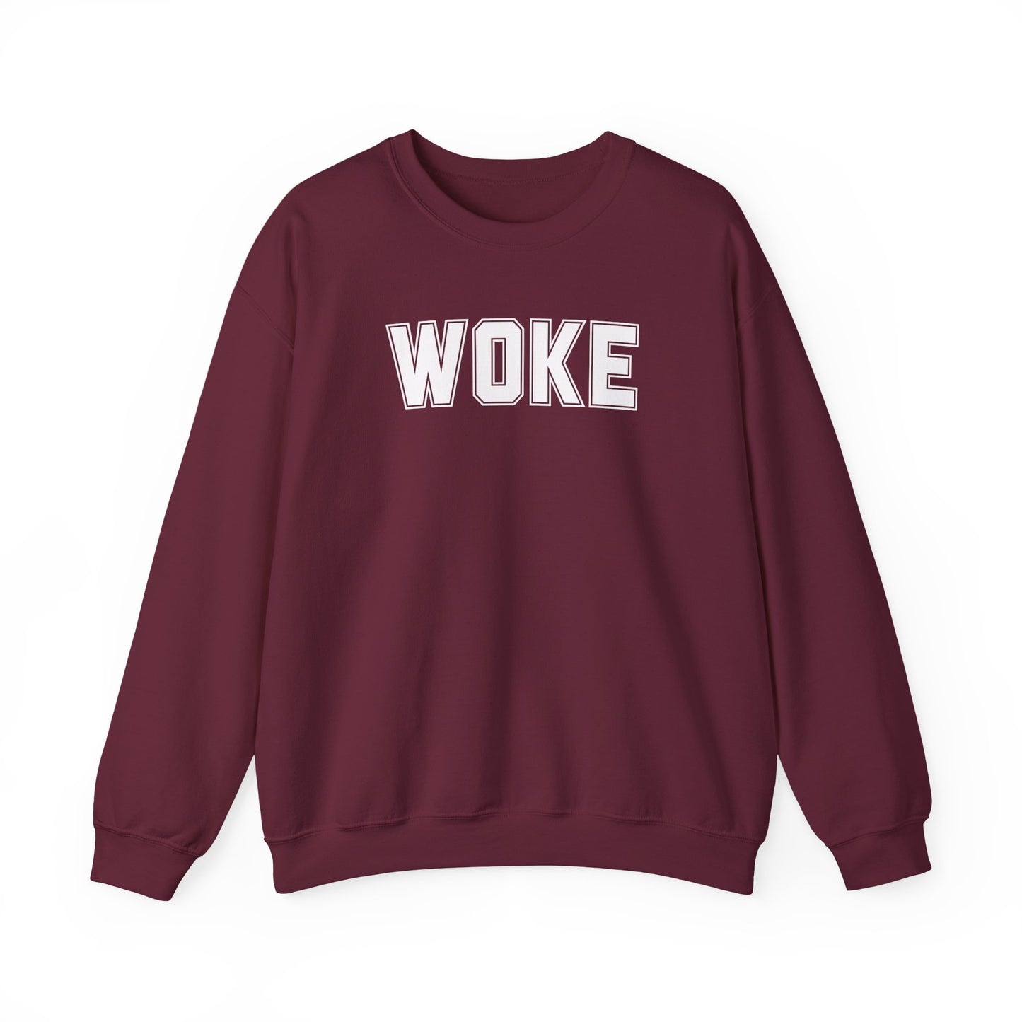 Woke Unisex Crewneck Sweatshirt | Cozy Casual Wear, Gift for Activists, Everyday Hoodie, Modern Statement Piece, Perfect for Fall