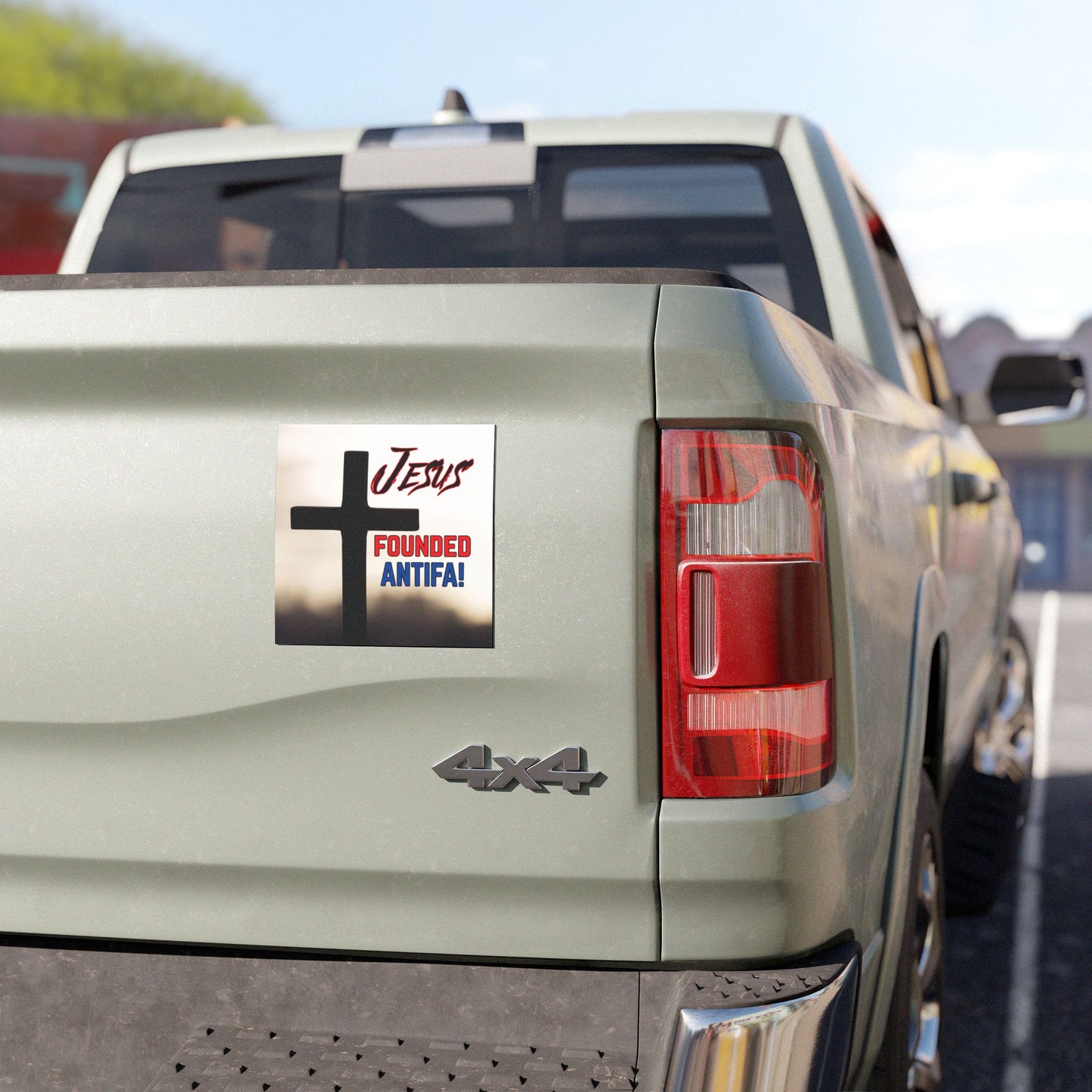 Jesus Founded Antifa Car Magnet, Religious Car Accessory, Funny Bumper Sticker, Christian Magnet, Car Decor