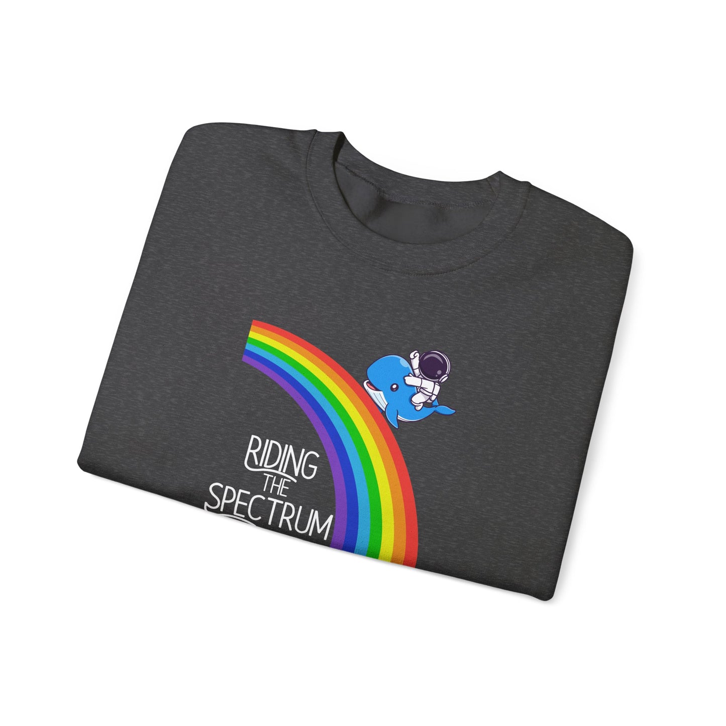 Rainbow Spectrum Crewneck Sweatshirt - Unisex Cozy Top, Gift for Autism Awareness, LGBTQ+ Pride Sweatshirt, Comfortable Everyday Wear, [...]