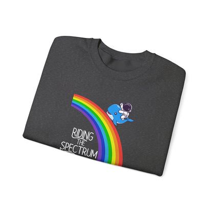 Rainbow Spectrum Crewneck Sweatshirt - Unisex Cozy Top, Gift for Autism Awareness, LGBTQ+ Pride Sweatshirt, Comfortable Everyday Wear, [...]