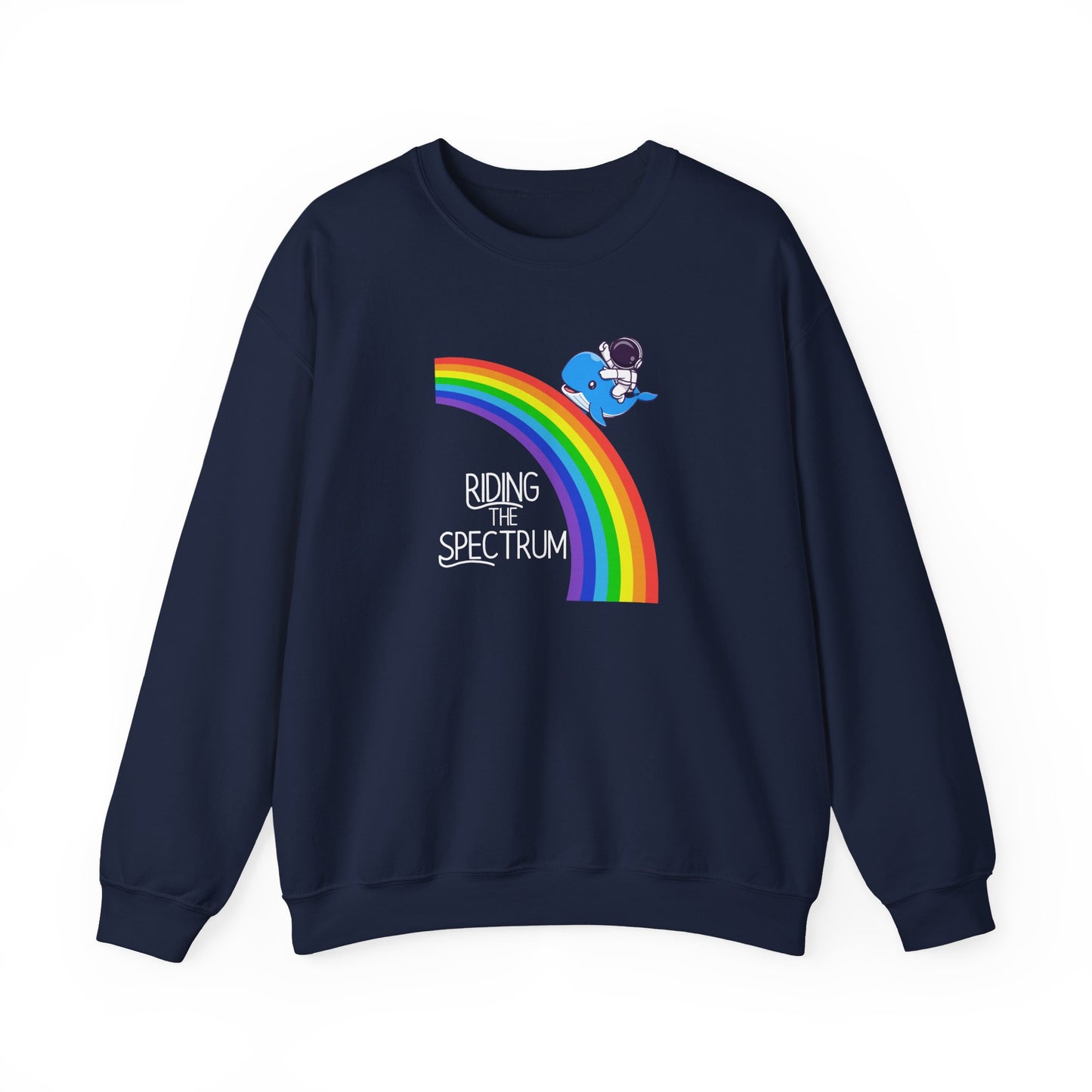 Rainbow Spectrum Crewneck Sweatshirt - Unisex Cozy Top, Gift for Autism Awareness, LGBTQ+ Pride Sweatshirt, Comfortable Everyday Wear, [...]