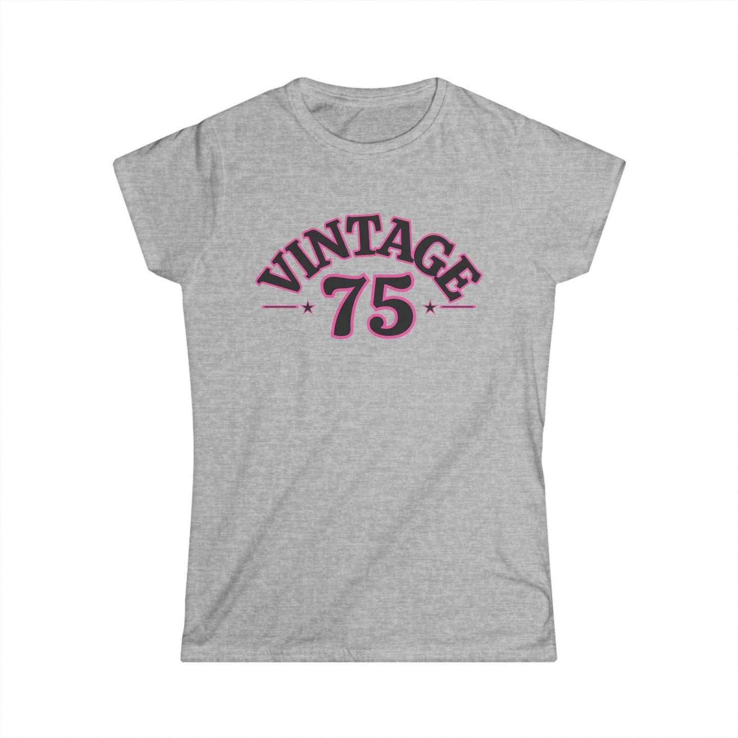 Vintage 75 Women's Tee - Retro Style Shirt, Casual Outfit, Gift for Her, Birthday, Nostalgic Apparel, Vintage Lover's Fashion