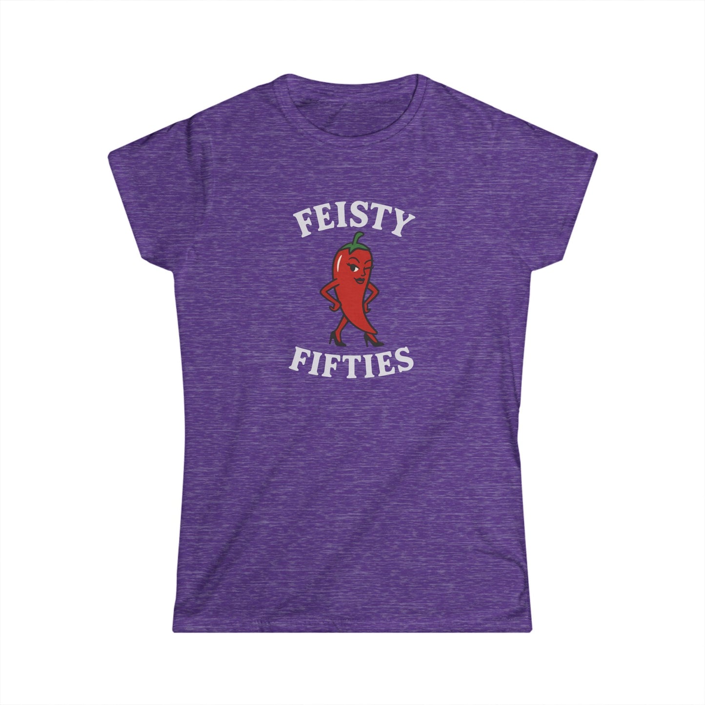 Feisty Fifties Women’s Tee, Fun Birthday Gift, Casual Everyday Wear, Sassy Quote Shirt, Women’s Graphic Tee, Birthday Celebration Outfit