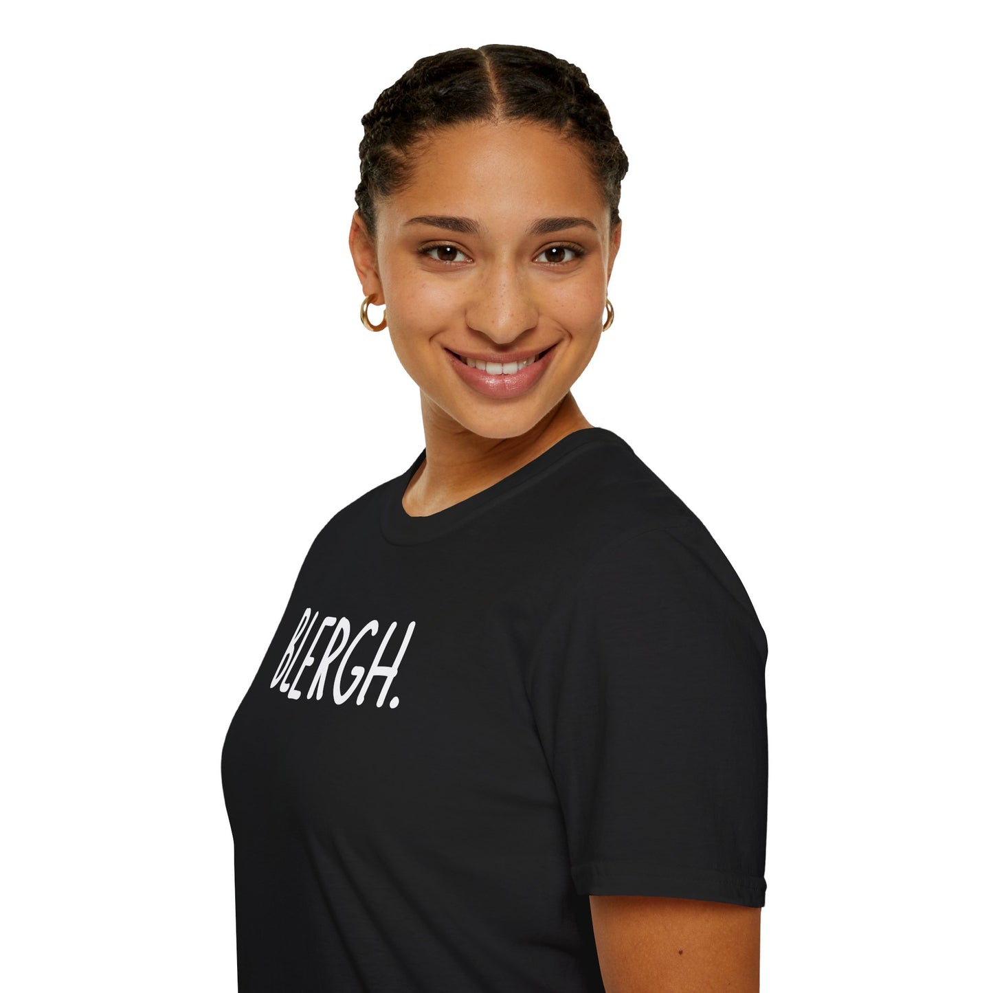 Blergh. Unisex Softstyle T-Shirt - Casual Wear, Funny T-Shirt, Gift for Friends, Relaxed Fit, Everyday Comfort