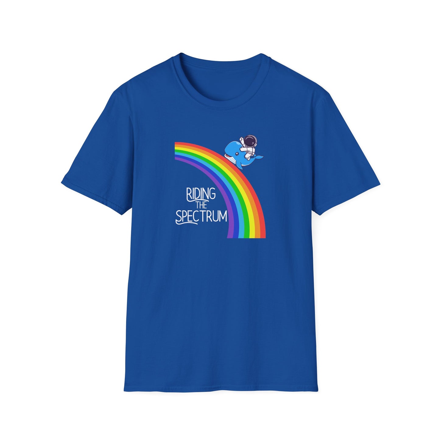 Riding the Spectrum T-Shirt - Joyful Unisex Tee for Celebrations, Gift for Friends, LGBTQ+ Pride, Positive Vibes, Casual Wear