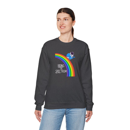 Rainbow Spectrum Crewneck Sweatshirt - Unisex Cozy Top, Gift for Autism Awareness, LGBTQ+ Pride Sweatshirt, Comfortable Everyday Wear, [...]